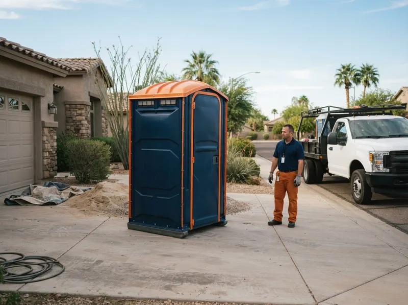 Construction Site Portable Toilet Rental in Peoria, AZ