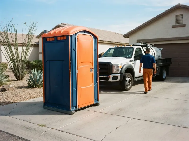 Deluxe Flushing Portable Toilet Rental in Peoria, AZ